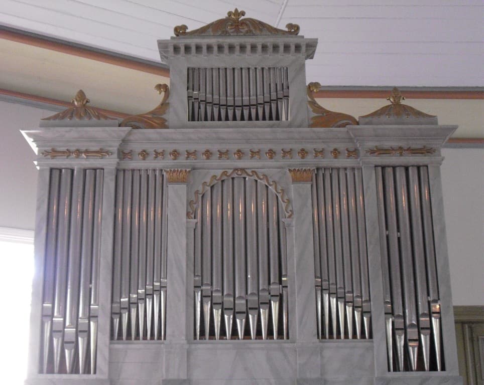 Kalvträsk Church (Ext) image as background from Kalvträsk, Sweden by L. Palo